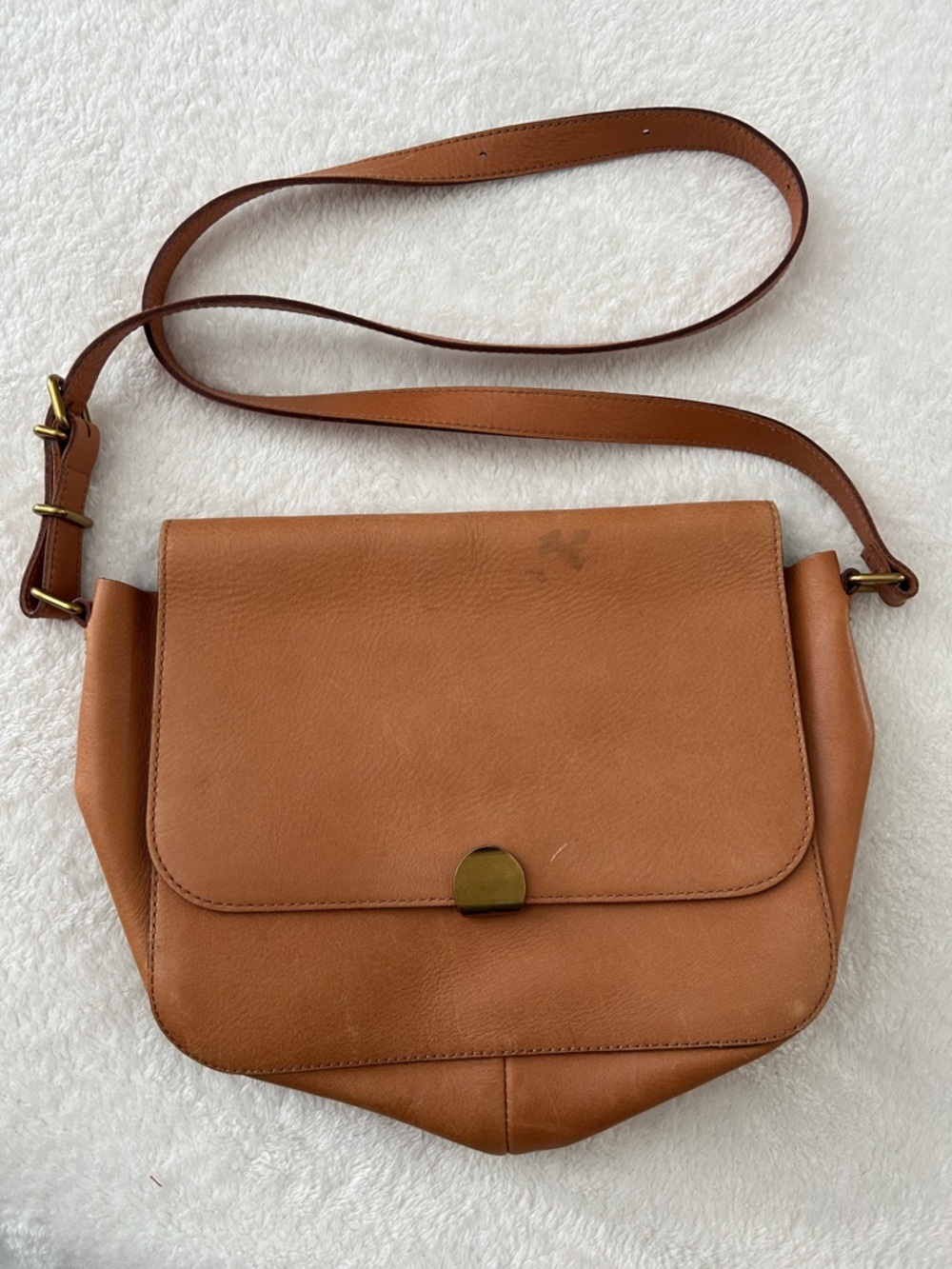 Madewell Tan Leather Crossbody Bag